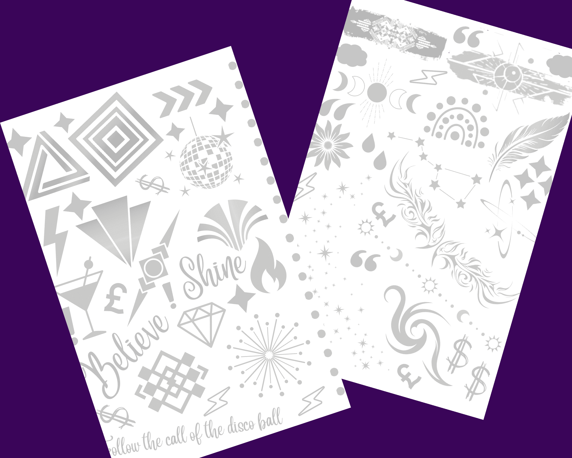 Metallic A5 Sheets